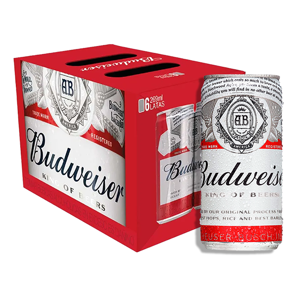 Six Pack Budweiser Lata 269 ml