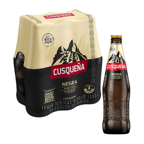 Six Pack Cusqueña Negra Botella 310 ml