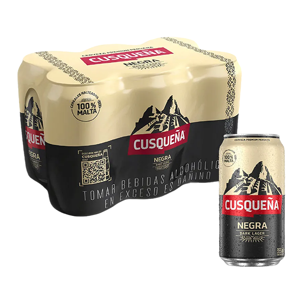Six Pack Cusqueña Negra Lata 355 ml