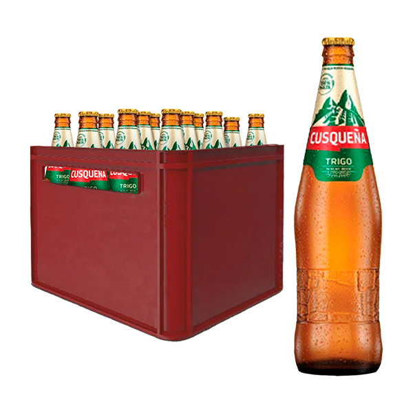 Caja Cusqueña Trigo Botella 620 ml x 12 unidades