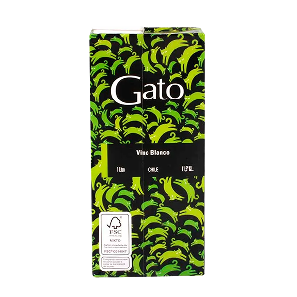 Gato Vino Blanco Caja 1 Litro