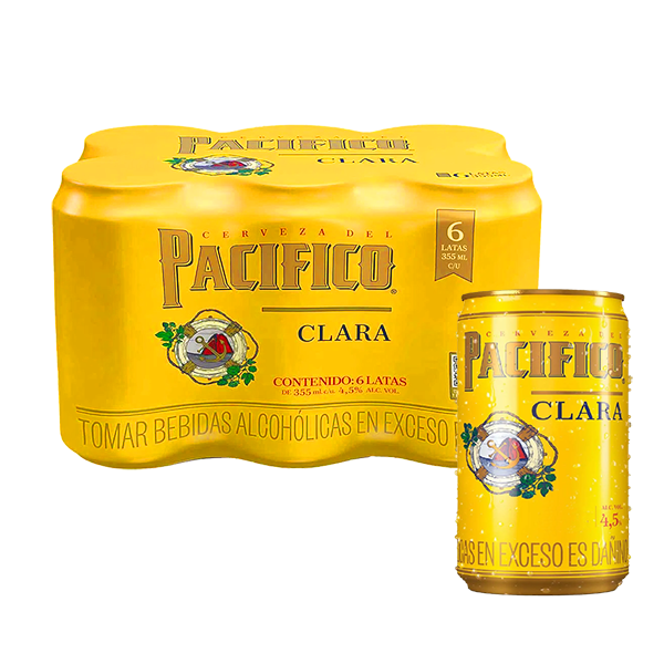 Six Pack Pacífico Lata 330 ml