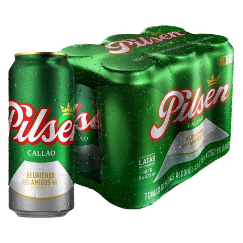 Six Pack Pilsen Callao Lata 473 ml