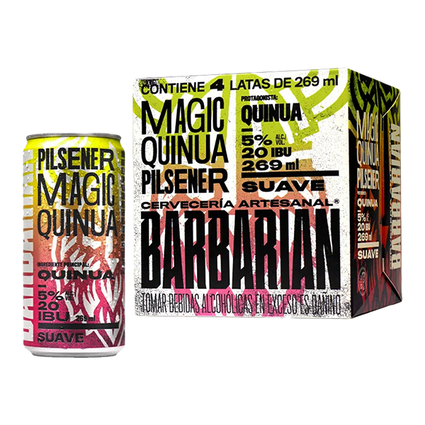 Four Pack Barbarian Magic Quinua Lata 269 ml