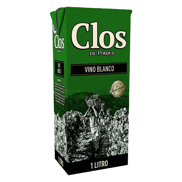 Clos de Pirque Vino Blanco Caja 1 Litro