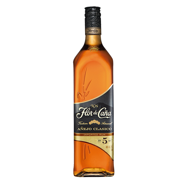Flor de Caña 5 Años Añejo Clásico Botella  750 ml