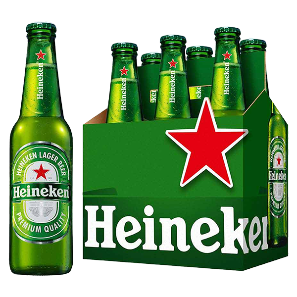 Six Pack Heinekein  Botella 330 ml