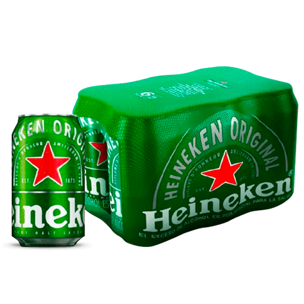 Six Pack Heinekein Lata 330 ml