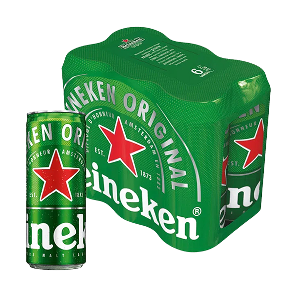 Six Pack Heinekein Lata 250 ml