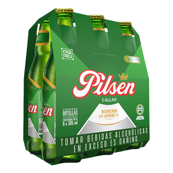 Six Pack Pilsen Callao Botella 305 ml