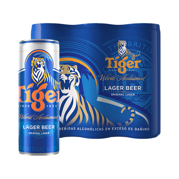 Six Pack Tiger Lata 355 ml