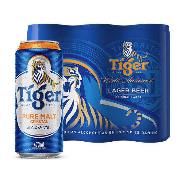 Six Pack Tiger Lata 473 ml
