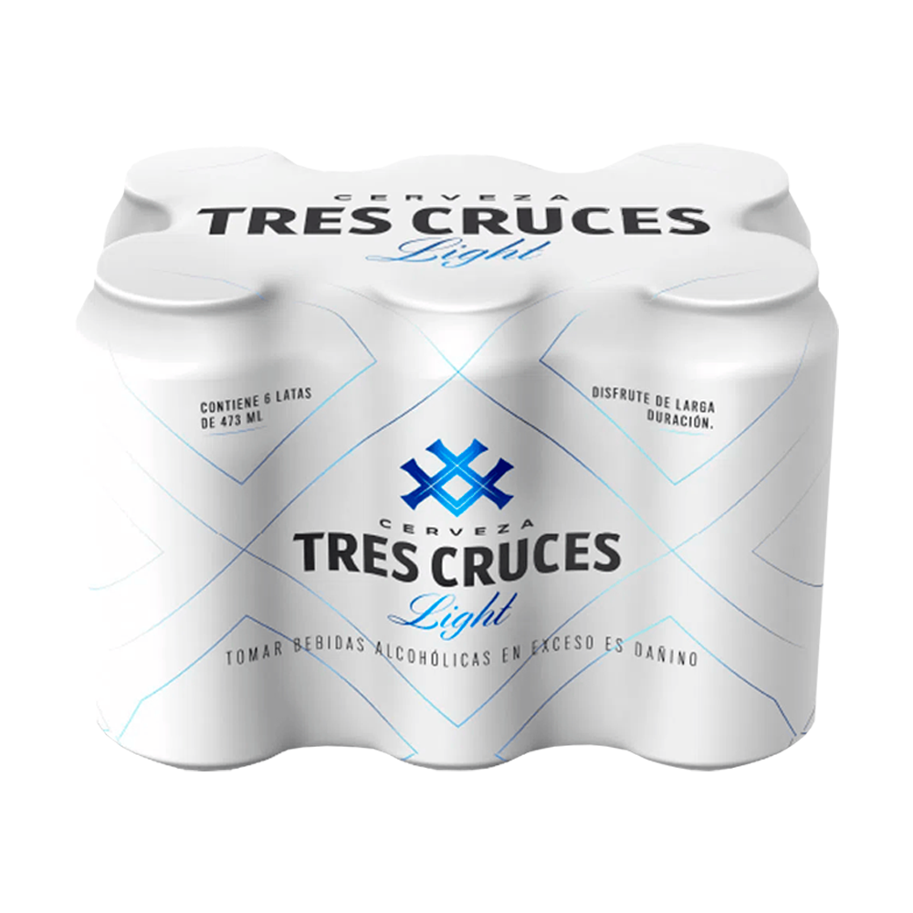 Six Pack Tres Cruces Light Lata 473 ml