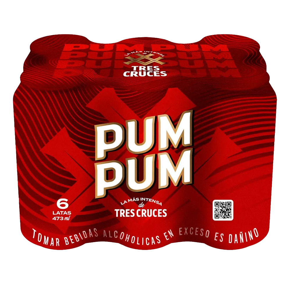 Six Pack Tres Cruces Pum Pum Lata 473 ml