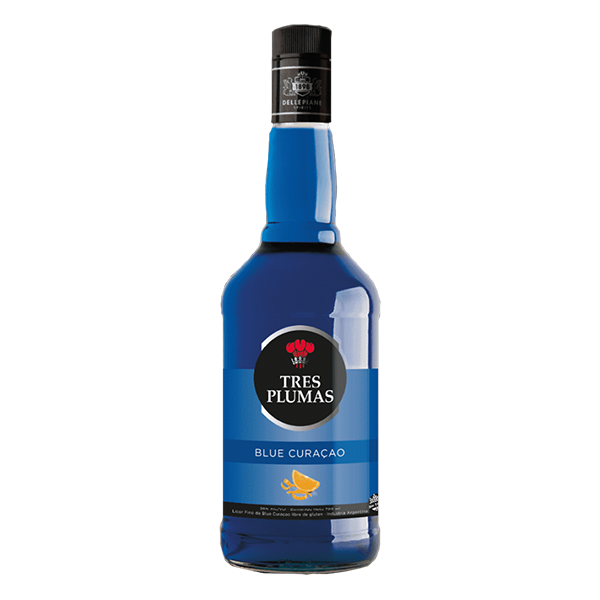 Tres Plumas Blue Curacao Botella 700 ml